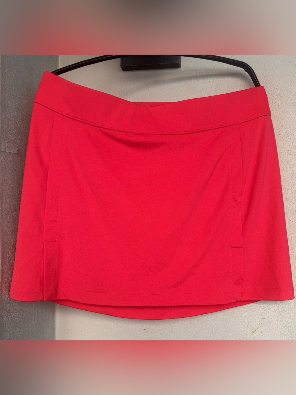 J. Lindeberg Womens Amelie Golf Pickleball Skort Azalea Pink Lined Pocket Large
